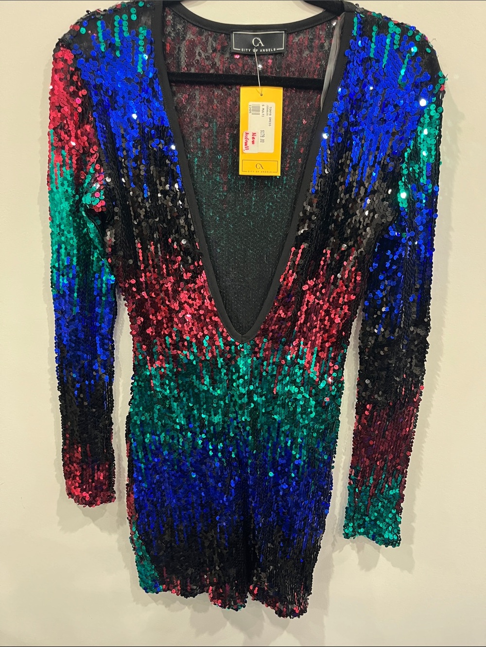 City of Angels Women's Multicolor Sequin One-Piece Dress